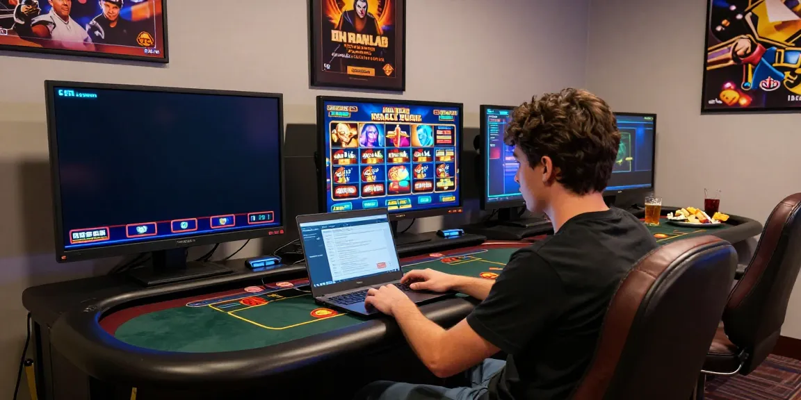 Engaging casino gaming scene showcasing players enjoying casinos not on gamstop with vibrant game graphics.