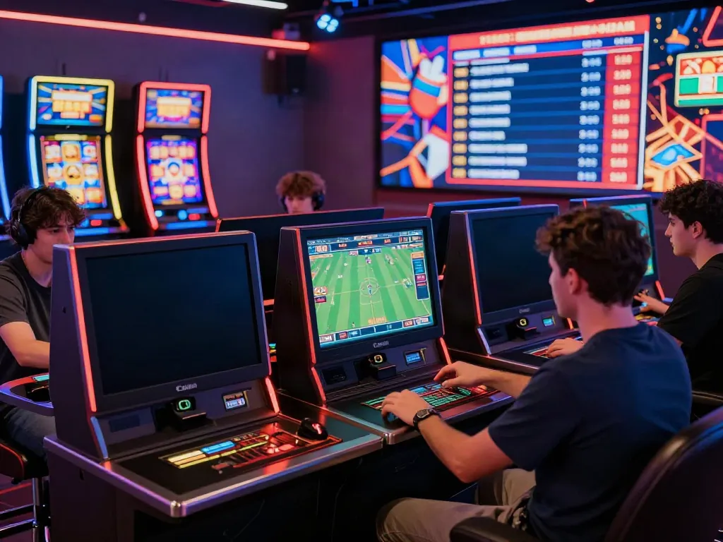 Engaging gaming experience at TX88 with players enjoying slot games and live sports betting.