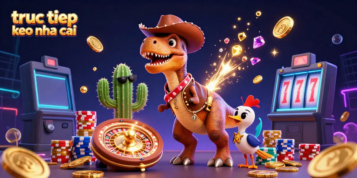 Experience the thrill of truc tiep keo nha cai with vibrant 3D cartoons and exciting casino elements.
