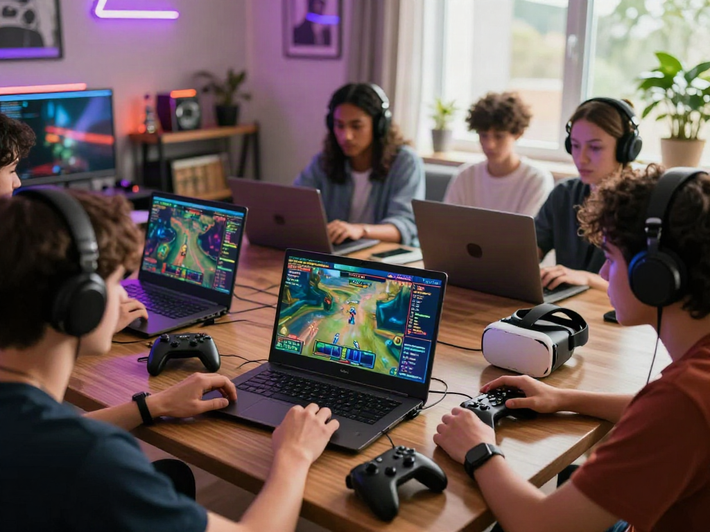 Exciting scene of players engaged in casinos not on GamStop gaming experience.