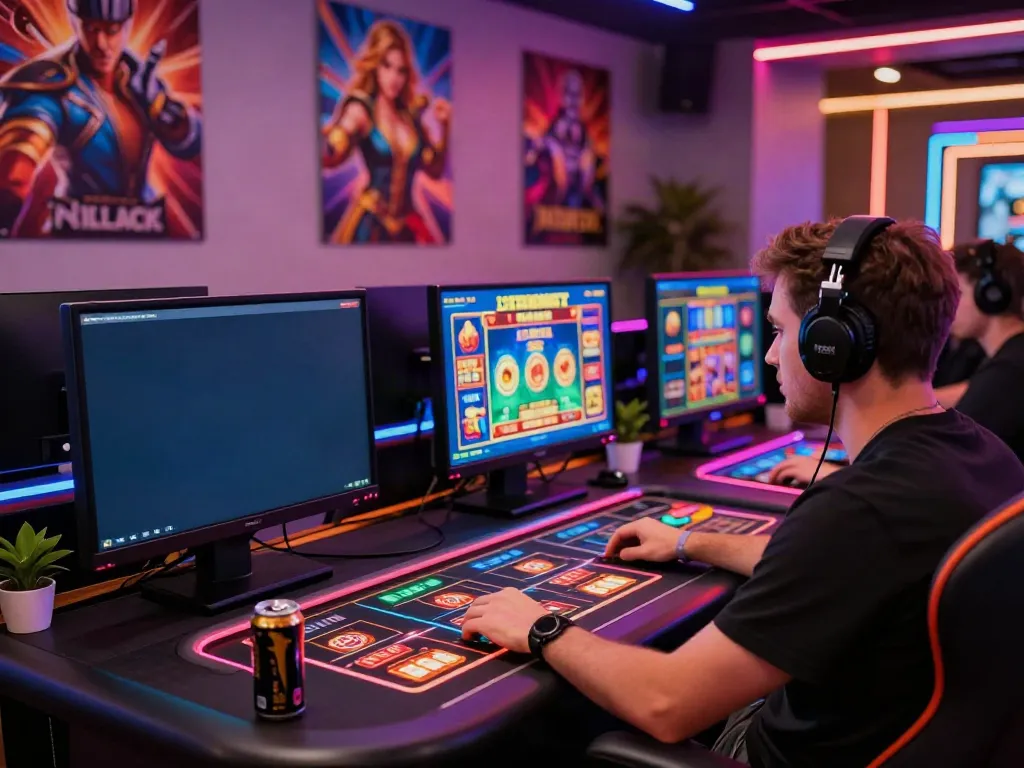 Engaging casino gaming experience showcasing various games not on GamStop in a vibrant setting.
